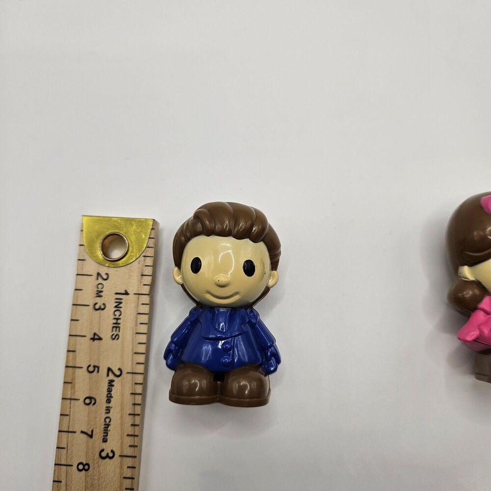 Cute Boy Girl Mini Figure Toy Lot Kawaii Cartoon Plastic Dolls Pair Vintage... - Picture 6 of 6